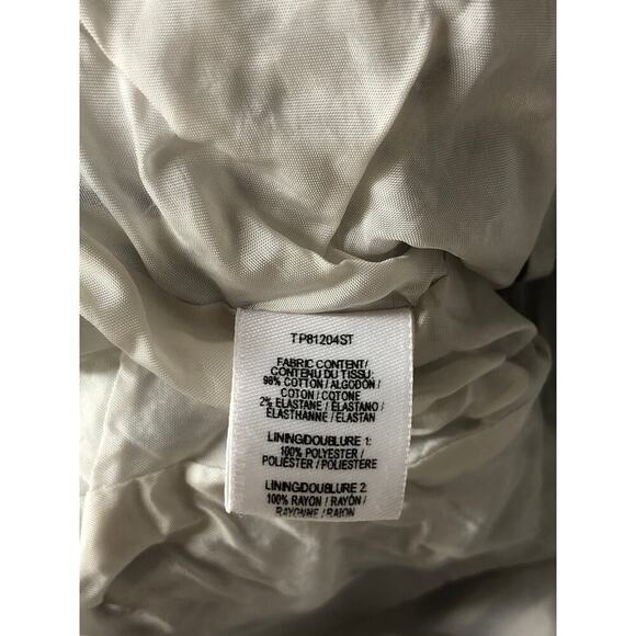 Derek Lam 10 Crosby Striped Blazer Single Breasted Cotton Jacket Blue & White 6 - Picture 10 of 12